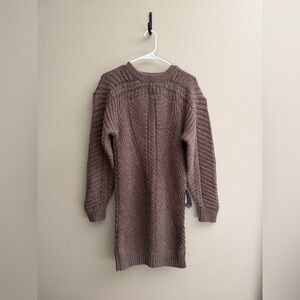 Astr Nordstrom Taupe Cowl Neck Sweater dress